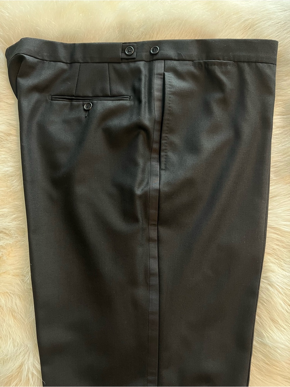 Sid Mashburn Black Men’s Tuxedo Dress Pants